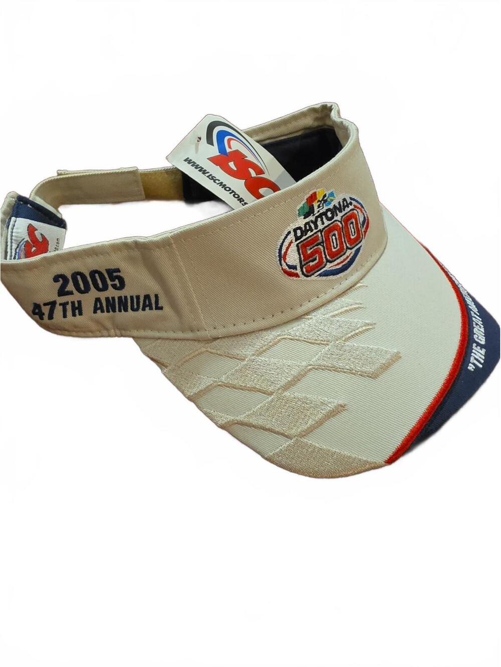 Vintage 2005 Daytona 500 Adjustable Hat Sun Visor Cap NASCAR 47th Annual NWT